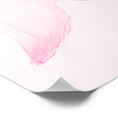 Poster Bienvenue Ruban Rose Coquette Script Douce 16 Blus (Coin)
