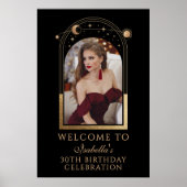 Poster Bienvenue sur la photo du 30e anniversaire Black G (Devant)