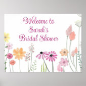 Poster Bienvenue sur l'affiche de la douche nuptiale pers (Devant)