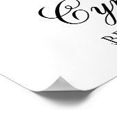 Poster Bienvenue sur l'affiche de la Fête des mariées (Coin)