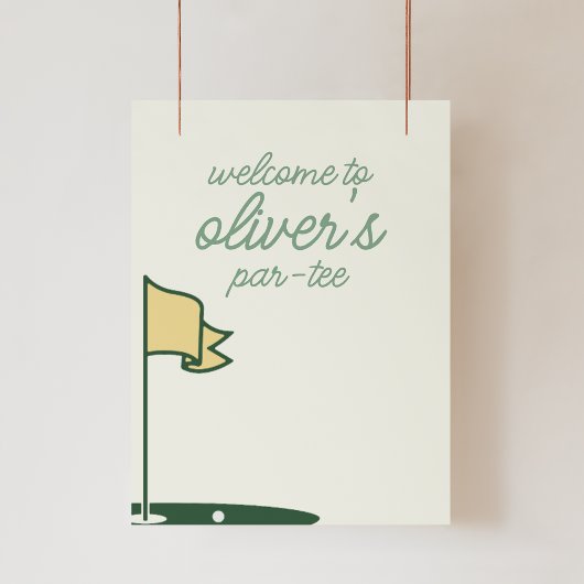 Poster Bienvenue sur l'affiche des signes de Par-Tee