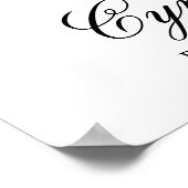 Poster Bienvenue sur l'affiche du Baby shower (Coin)