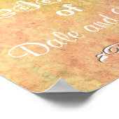 Poster Bienvenue sur l'affiche du Mariage d'Ajouter des n (Coin)