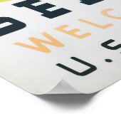 Poster Bienvenue sur l'affiche du parc national du Montan (Coin)