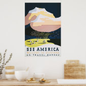 Poster Bienvenue sur l'affiche du parc national du Montan (Cuisine)