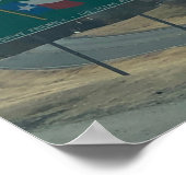 Poster Bienvenue sur l'affiche du Texas (Coin)