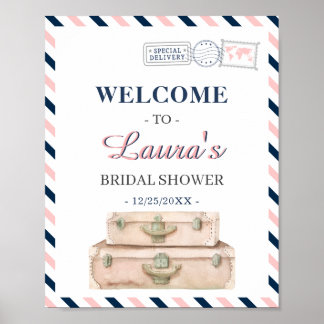 Poster Bienvenue sur l'avion de la compagnie aérienne de