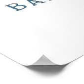 Poster Bienvenue sur le Baby shower de la Lune (Coin)