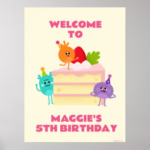Poster Bienvenue sur le gâteau d'anniversaire de Bumble N