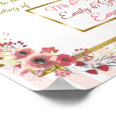 Poster Bienvenue sur le Mariage de (Ajouter des noms) (Coin)