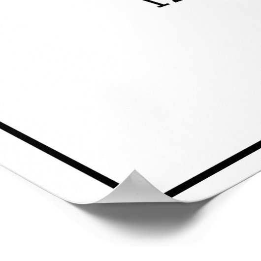 Poster Bienvenue sur le panneau de réception (Coin)