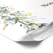 Poster Bienvenue sur le panneau de succulents à l'eucalyp (Coin)