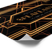 Poster Bienvenue sur le panneau du parti Speakeasy (Coin)