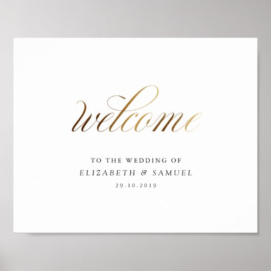 Poster Bienvenue sur le panneau mariage (Devant)