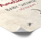 Poster Bienvenue sur mesure à la Baby Shower Halloween su (Coin)