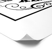 Poster Bienvenue sur notre camping : Embrassez le plein a (Coin)