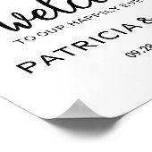 Poster Bienvenue sur notre panneau de signalisation chic  (Coin)