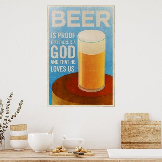 Poster bier (Keuken)