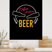 Poster Bière amérindienne (Cuisine)