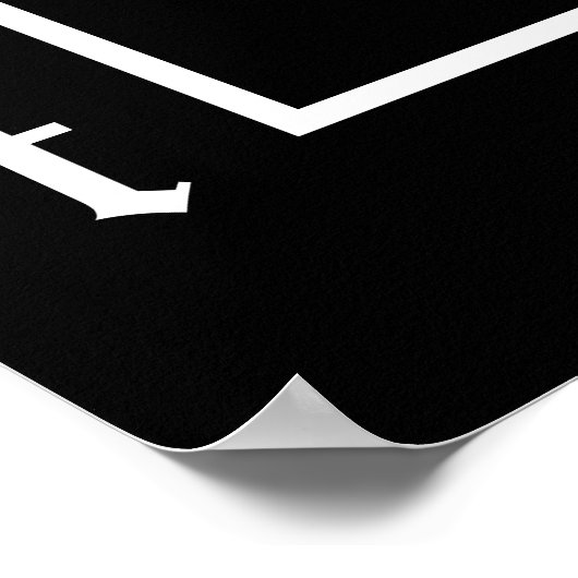 Poster Bière artisanale -Growers Noir & Blanc Oval Design (Coin)