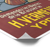 Poster Bière belge Vermeulen Brasserie Ypres Flandre (Coin)