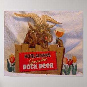 Poster Bière Bock authentique de Horlacher