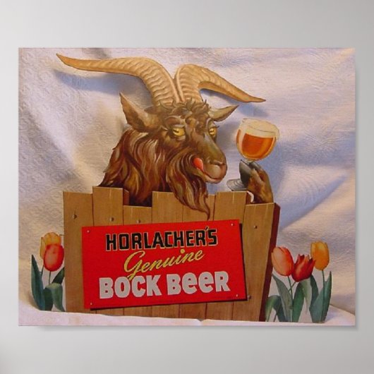 Poster Bière Bock authentique de Horlacher (Devant)