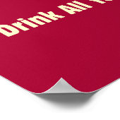 Poster Bière : Buvez tout ce qu'ils veulent (Coin)