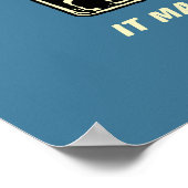 Poster Bière : Ça Vous Fait Voir Double (Coin)