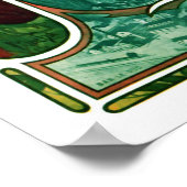 Poster Bière de la Meuse Alphonse Mucha (Coin)