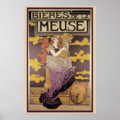Poster Bière de la Meuse par Marc Auguste Bastard (Devant)