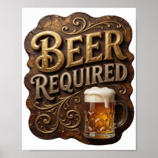 POSTER BIÈRE ÉDITÉE REQUIS (Devant)