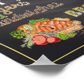 Poster Bière et hamburgers (Coin)