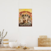 Poster Bière - fraîche et froide du pôle Nord (Cuisine)