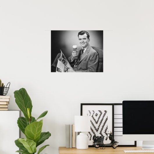 Poster Bière froide (Bureau à domicile)