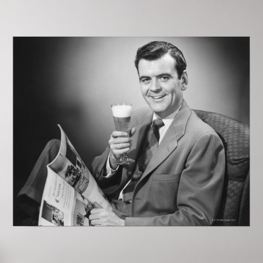 Poster Bière froide (Devant)