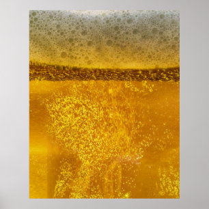 Poster Bière Galaxy une mousse céleste d'étanchement