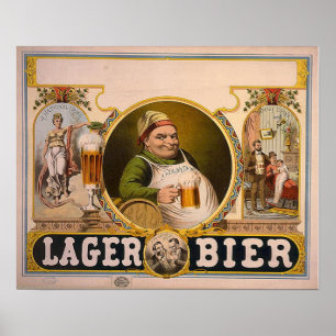 Poster Bière Lager