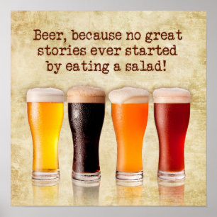 Poster "Bière... parce que...