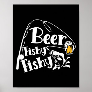 Poster Biére Poisson Drôle Citation D'amateur D'alcool De