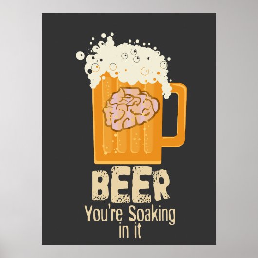Poster Bière que vous trempez dedans Imprimer (Devant)