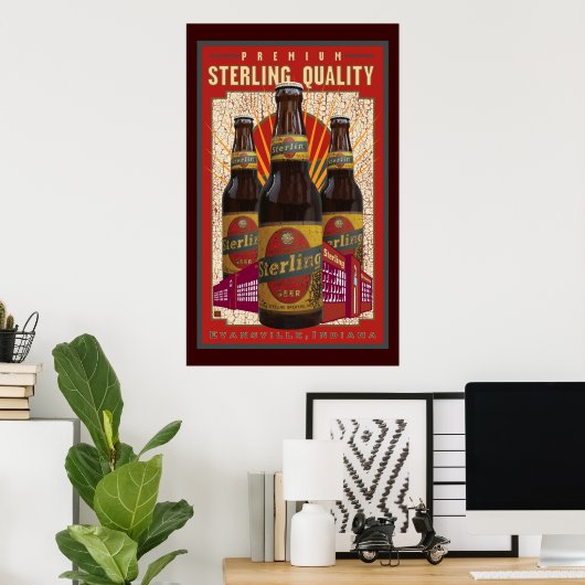 Poster Bière Sterling (Bureau à domicile)