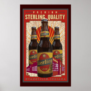 Poster Bière sterling