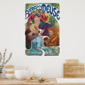 Poster Bière vintage Art Nouveau Alphonse Mucha (Cuisine)