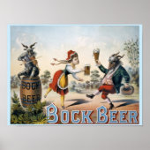 Poster Bière vintage Bock (Devant)
