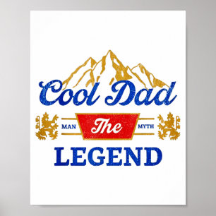 Poster Bières Cool Dad La Légende