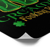 Poster Bières crémeuses foutues jour de la Saint-Patrick (Coin)