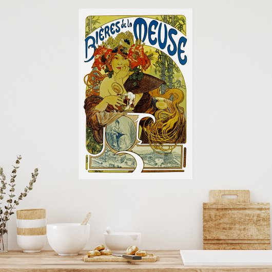 Poster Bieres de La Meuse (Cuisine)