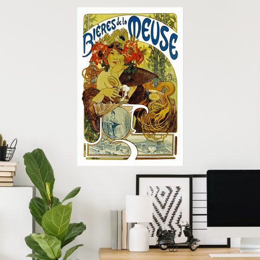 Poster Bieres de La Meuse (Bureau à domicile)