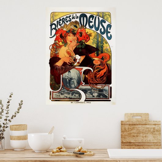 Poster Bieres De La Meuse (Cuisine)